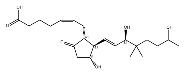 19-hydroxy-16,16-dimethylprostaglandin E2 结构式