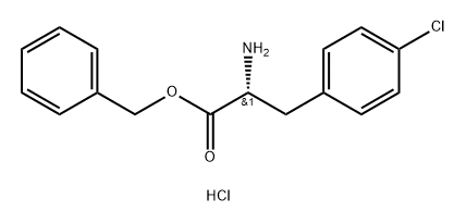 4-chloro- D-Phenylalanine, phenylmethyl ester, hydrochloride (1:1) Struktur