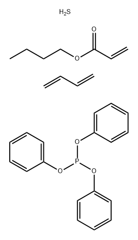 2-丙烯酸丁基酯与丁二烯、硫和三苯基膦脂的反应产物,93925-37-2,结构式