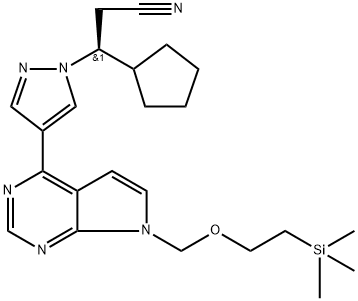 1H-Pyrazole-1-propanenitrile, β-cyclopentyl-4-[7-[[2-(triMethylsilyl)ethoxy]Methyl]-7H-pyrrolo[2,3-d]pyriMidin-4-yl]-, (βS)-