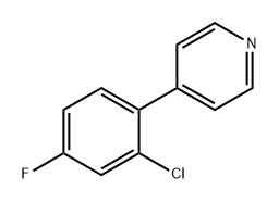 4-(2-氯-4-氟苯基)吡啶, 941711-36-0, 结构式