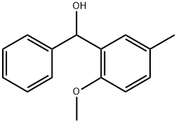 (2-methoxy-5-methylphenyl)(phenyl)methanol Struktur