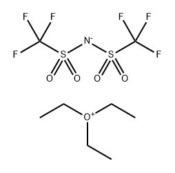 Oxonium, triethyl-, salt with 1,1,1-trifluoro-N-[(trifluoromethyl)sulfonyl]methanesulfonamide (1:1) Structure