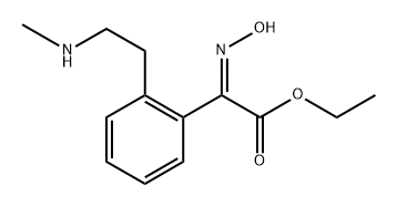 Benzeneacetic acid, α-(hydroxyiMino)-2-[2-(MethylaMino)ethyl]-, ethyl ester Structure