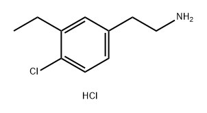 BenzeneethanaMine, 4-chloro-3-ethyl-, hydrochloride (1:1) Struktur
