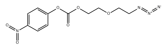 叠氮-二聚乙二醇-4-碳酸硝基苯酯 结构式