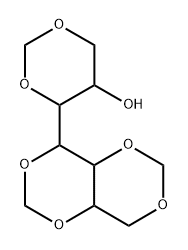 1,3:2,4:5,7-Trimethylene-beta-sedoheptitol Struktur