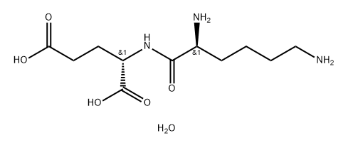 Lysylglutamic acid dihydrate Struktur