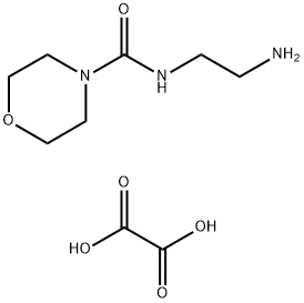 4-吗啉甲酰胺-N-(2-氨基乙基)草酸盐 (兰地洛尔) 结构式