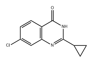 7-氯-2-环丙基喹唑啉-4-醇, 948287-10-3, 结构式