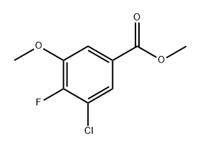 3-Chloro-4-fluoro-5-methoxybenzoic acid methyl ester Struktur