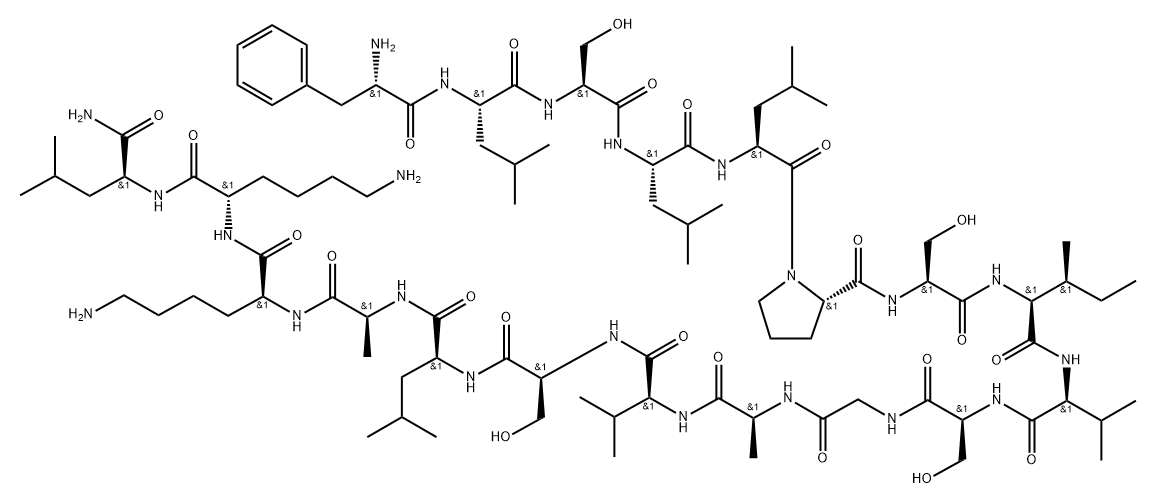 Phylloseptin-H10 Struktur