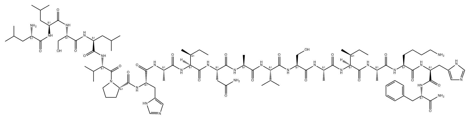 Phylloseptin-H13 Struktur