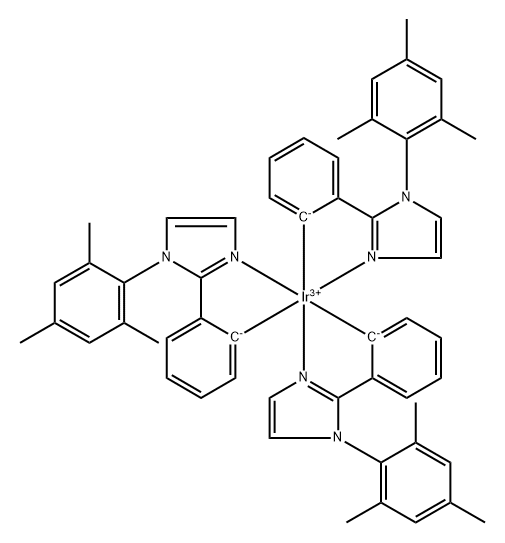 950837-36-2 Iridium,tris[2-[1-(2,4,6-trimethylphenyl)-1H-imidazol-2-yl-KN3]phenyl-kc]-,(oc-6-22)-/fac-Tris(mesityl-2-phenyl-2-phenyl-1H-imidazolato)iridium