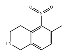 6-methyl-5-nitro-1,2,3,4-tetrahydroisoquinoline 结构式