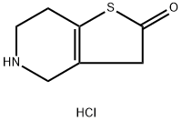 THIENO[3,2-C]PYRIDIN-2(3H)-ONE, 4,5,6,7-TETRAHYDRO-, HYDROCHLORIDE (1:1) Structure