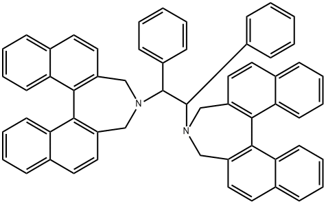 11bS,11'bS)- 4,4'-[(1R,2R)-1,2-diphenyl-1,2-ethanediyl]bis[4,5-dihydro-H-Dinaphth[2,1-c:1',2'-e]azepine Struktur