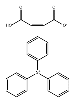 马来酸单三苯基锍鎓盐, 952341-92-3, 结构式