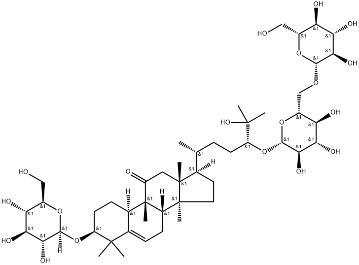 11-O-罗汉果苷III, 952481-53-7, 结构式