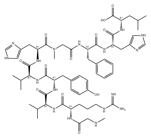angiotensin I, Sar(1,7)-Val(5)- Struktur