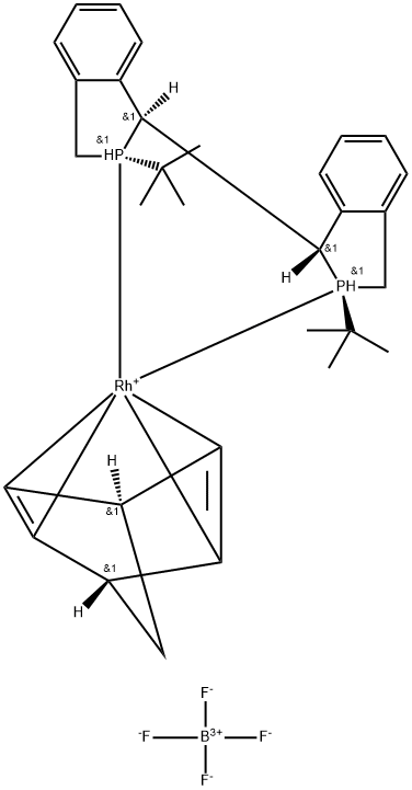 Rhodium(1+), [(2,3,5,6-η)-bicyclo[2.2.1]hepta-2,5-diene][(1S,1'S,2S,2'S)-2,2'-bis(1,1-dimethylethyl)-2,2',3,3'-tetrahydro-1,1'-bi-1H-isophosphindole-κP2,κP2']-, tetrafluoroborate(1-) (1:1)