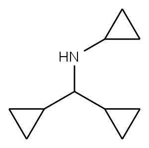 CYCLOPROPANEMETHANAMINE, N,伪-DICYCLOPROPYL-,953718-14-4,结构式