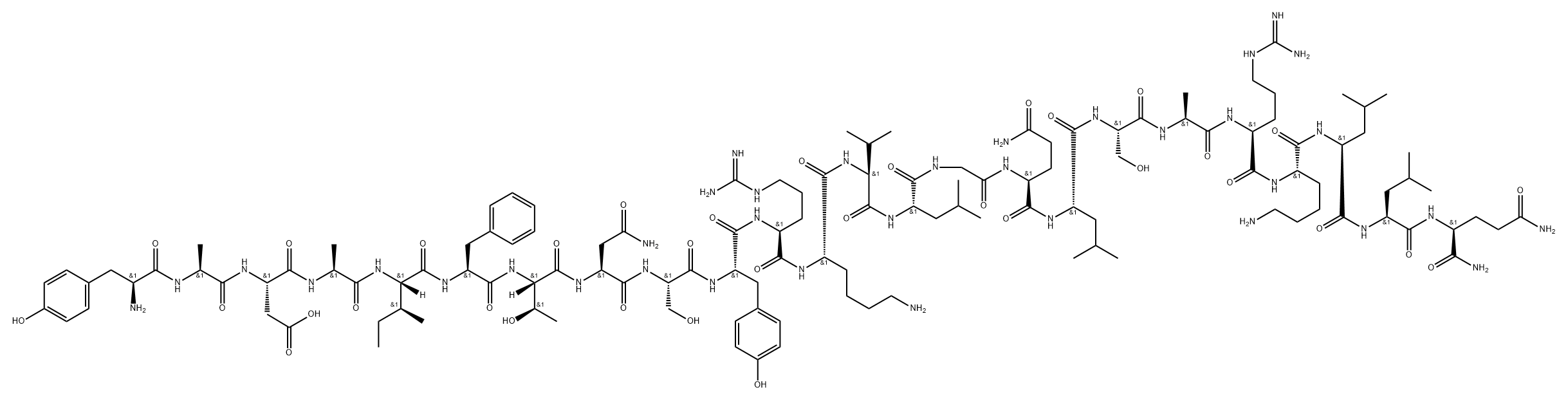 somatotropin releasing hormone (1-24)amide Structure
