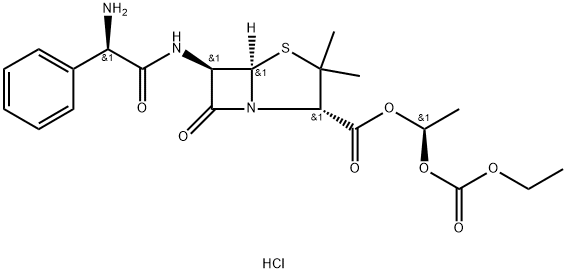 (S)-Bacampicillin hydrochloride,95530-84-0,结构式