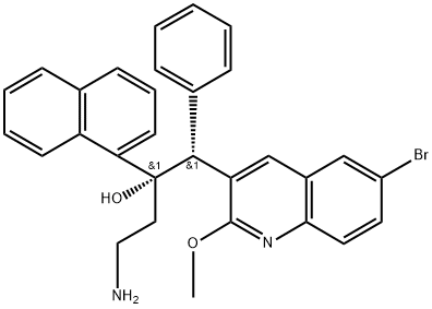 3-Quinolineethanol, α-(2-aminoethyl)-6-bromo-2-methoxy-α-1-naphthalenyl-β-phenyl-, (αS,βR)-|N-双二甲基贝达喹啉(对映体混合物)