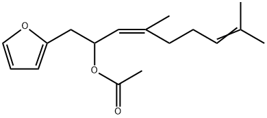 (-)-α-[(Z)-2,6-Dimethyl-1,5-heptadienyl]-2-furanethanol acetate Structure