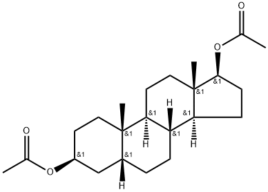 5-B-PREGNAN-3-B-OL-20 ONE ACETATE) 结构式