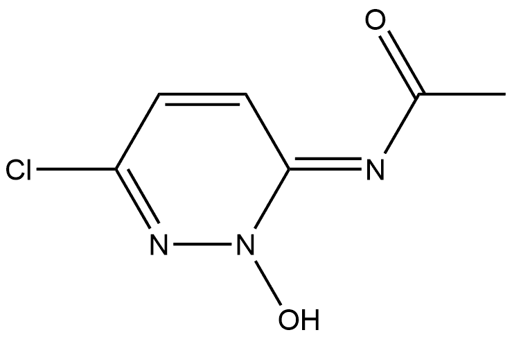 Acetamide, N-?(6-?chloro-?2-?hydroxy-?3(2H)?-?pyridazinylidene)?-?, [N(E)?]?- 结构式