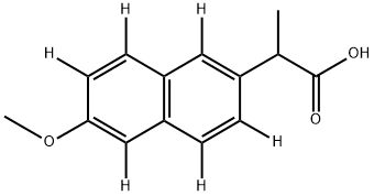 (R,S)-萘普生-1,3,4,5,7,8-D6, 958293-99-7, 结构式