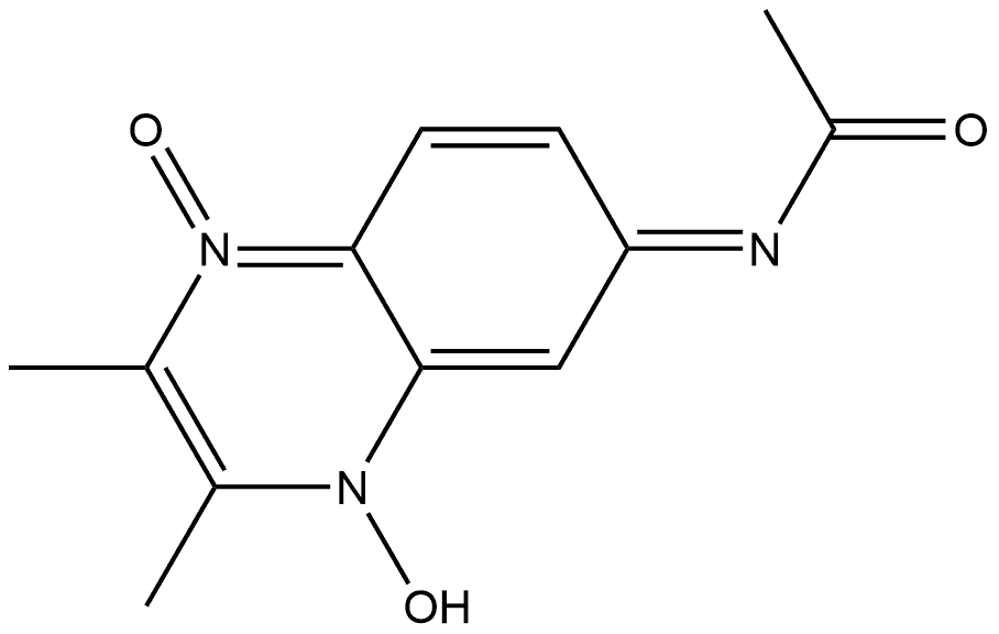 Acetamide, N-?(4-?hydroxy-?2,?3-?dimethyl-?1-?oxido-?6(4H)?-?quinoxalinylidene)?-?, [N(E)?]?-|