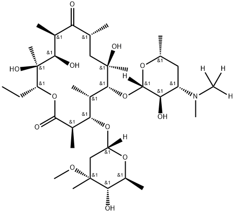 Erythromycin D3 Struktur
