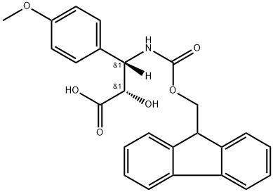 N-(9H-Fluoren-9-yl)MethOxy]Carbonyl (2S,3S)-3-Amino-2-hydroxy-3-(4-methoxy-phenyl)propionic acid Structure