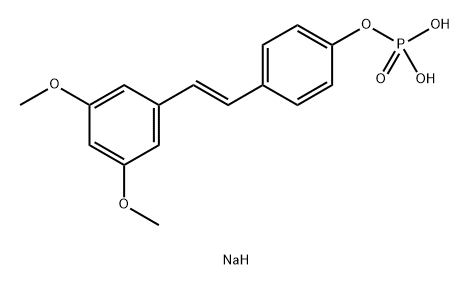 紫檀芪磷酸二钠盐 结构式