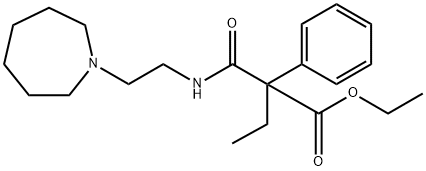 N-[2-(Hexahydro-1H-azepin-1-yl)ethyl]phenylethylmalonamidic acid ethyl ester Structure