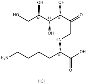 α-Fructoselysine Dihydrochloride, 96192-34-6, 结构式
