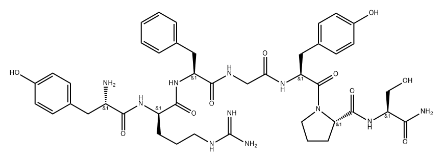 dermorphin, Arg(2)- 结构式