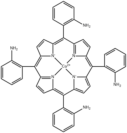 cobalt tetrakis(2-aminophenyl)porphyrin 结构式