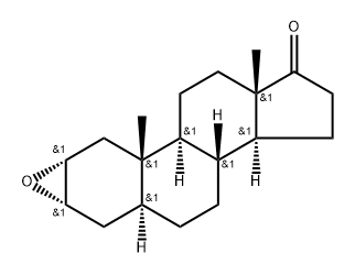 Androstan-17-one, 2,3-epoxy-, (2α,3α,5α)- 结构式