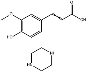 阿魏酸哌嗪,96585-18-1,结构式
