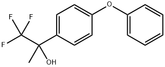 Benzenemethanol, α-methyl-4-phenoxy-α-(trifluoromethyl)- Struktur