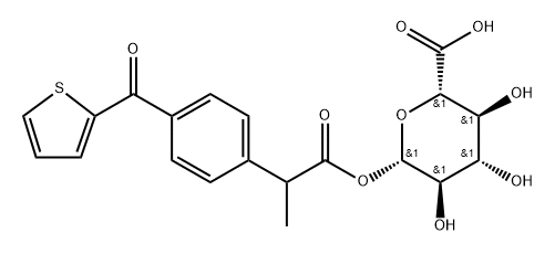 suprofen acyl glucuronide Struktur