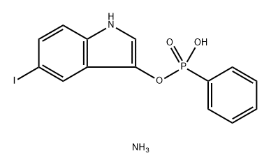 5-iodoindoxyl-3-phenylphosphonate 结构式