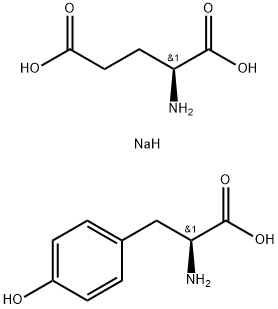 ポリ(GLU, TYR) ナトリウム塩 化学構造式