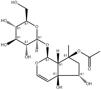 6-表-8-O-乙酰基哈帕甙, 97169-44-3, 结构式