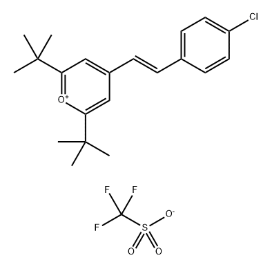 (E)-4-(2-(Chlorophenyl)ethenyl-2,6-bis(1,1-dimethylethyl)pyrriliumsalt Structure
