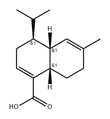 [4S,(-)]-3,4,4aβ,7,8,8aβ-Hexahydro-6-methyl-4β-(1-methylethyl)-1-naphthalenecarboxylic acid Struktur